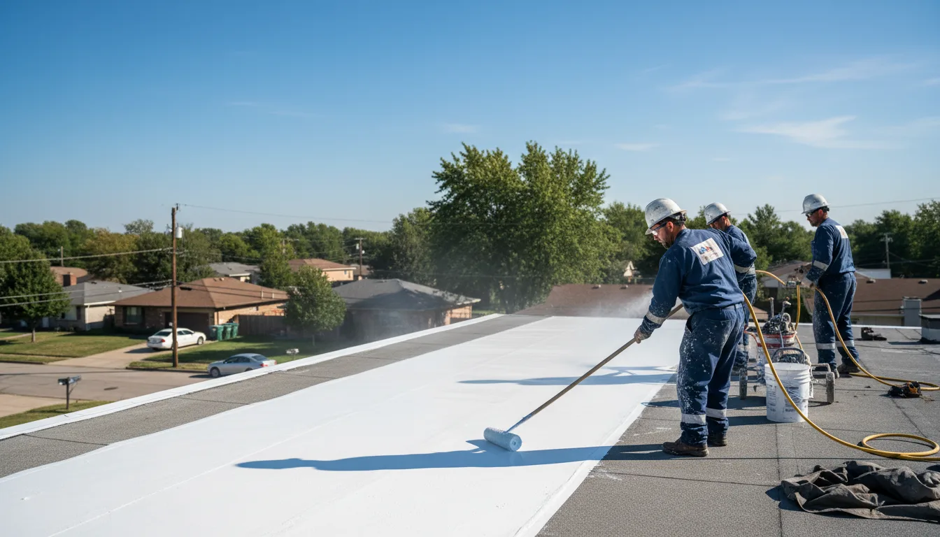 Commercial roof coating in Tokio, TX near me